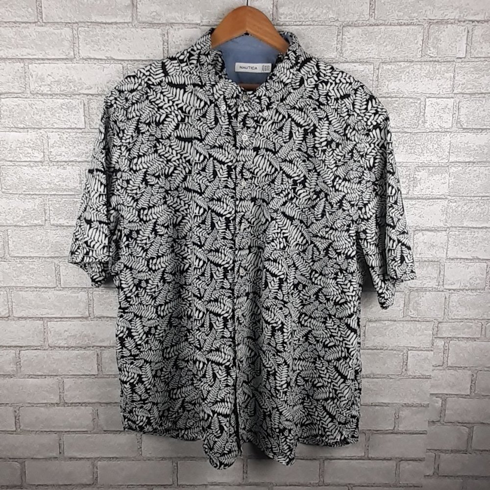 Nautica Classic Fit Cotton   Print Men"s Shirt